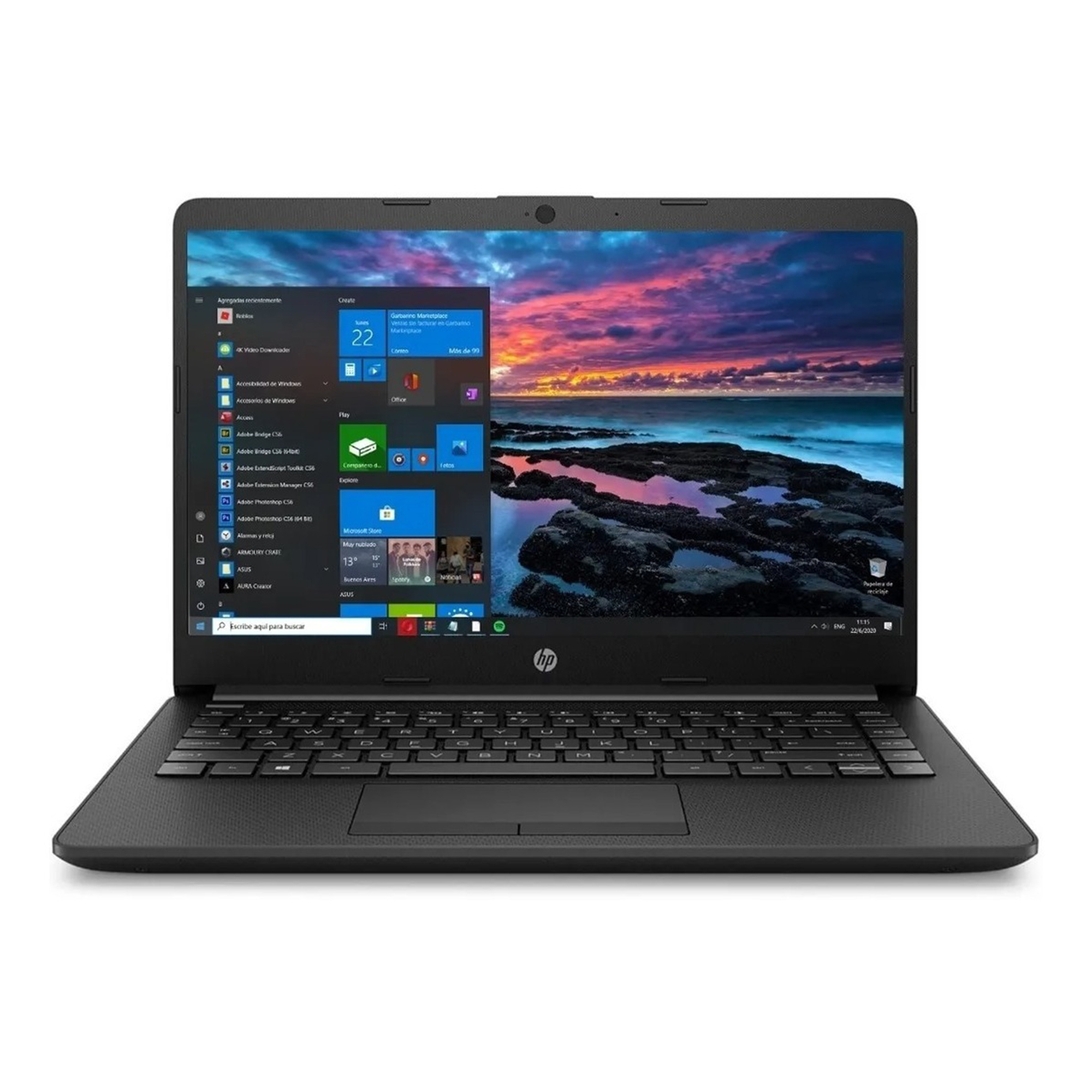 Notebook Hp 14-dk1003dx Athlon Ram 4gb Hd 128gb W10