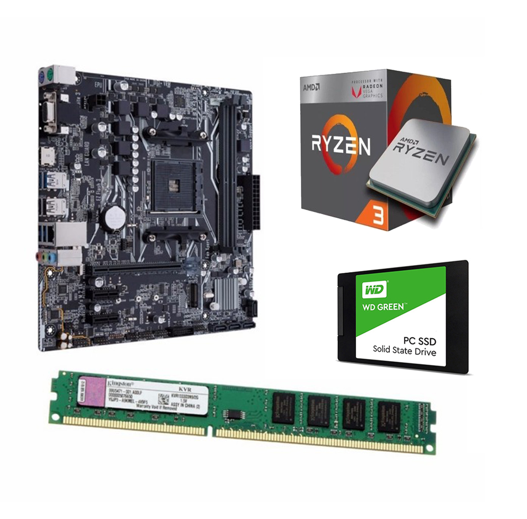 PC Armada Gamer RYZEN 5 Video Vega 11 8Gb DDR4 ssd240Gb kit ATX - Imagen 2