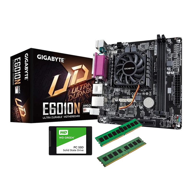 PC Armada - AMD E1 6010 R2 - 4Gb RAM DDR4. / SSD 120Gb / KIT NOGA. - Imagen 2